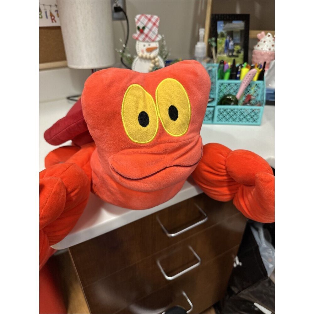 Disney Store The Little Mermaid Sebastian‎ The Crab Plush Big Soft Toy
